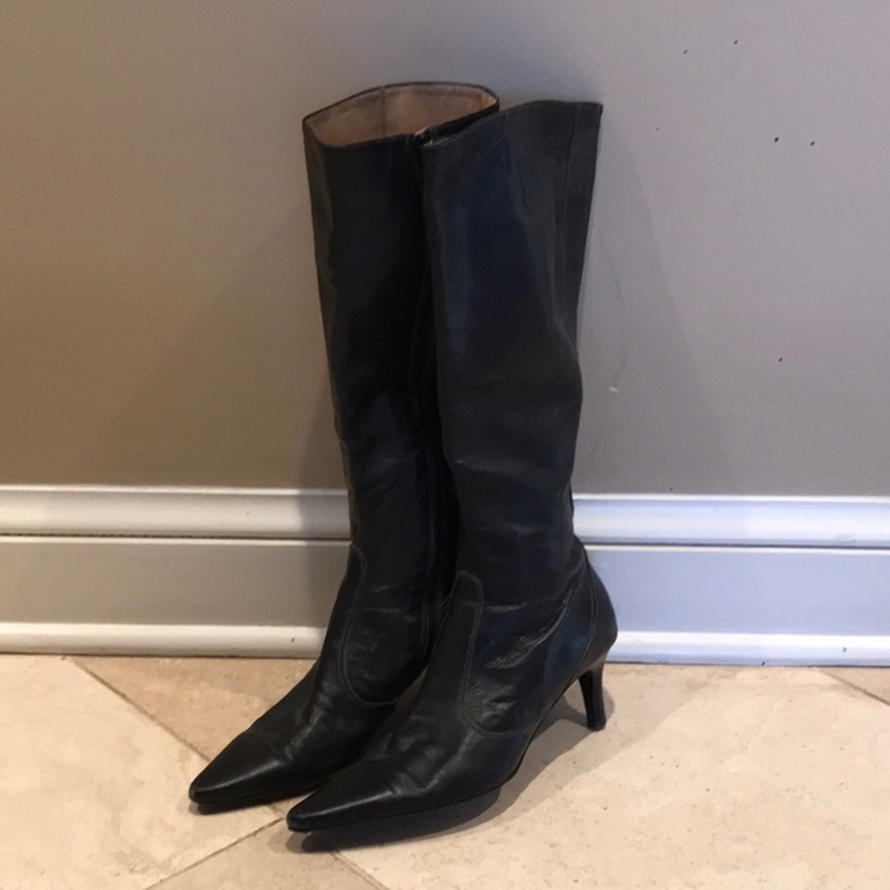 Leather J Crew Boots